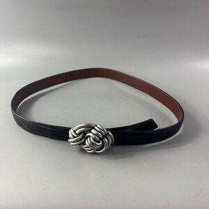 Connie Bates for Farenheit Black Leather Belt